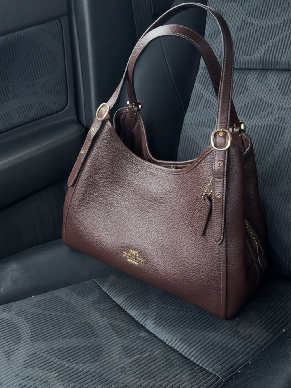 BEAUTIFUL Coach erin shoulder bag in maple/gold hardware.
